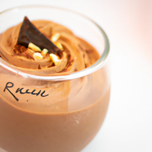 RUM CHOCOLATE MOUSSE: Scaled for 4 servings