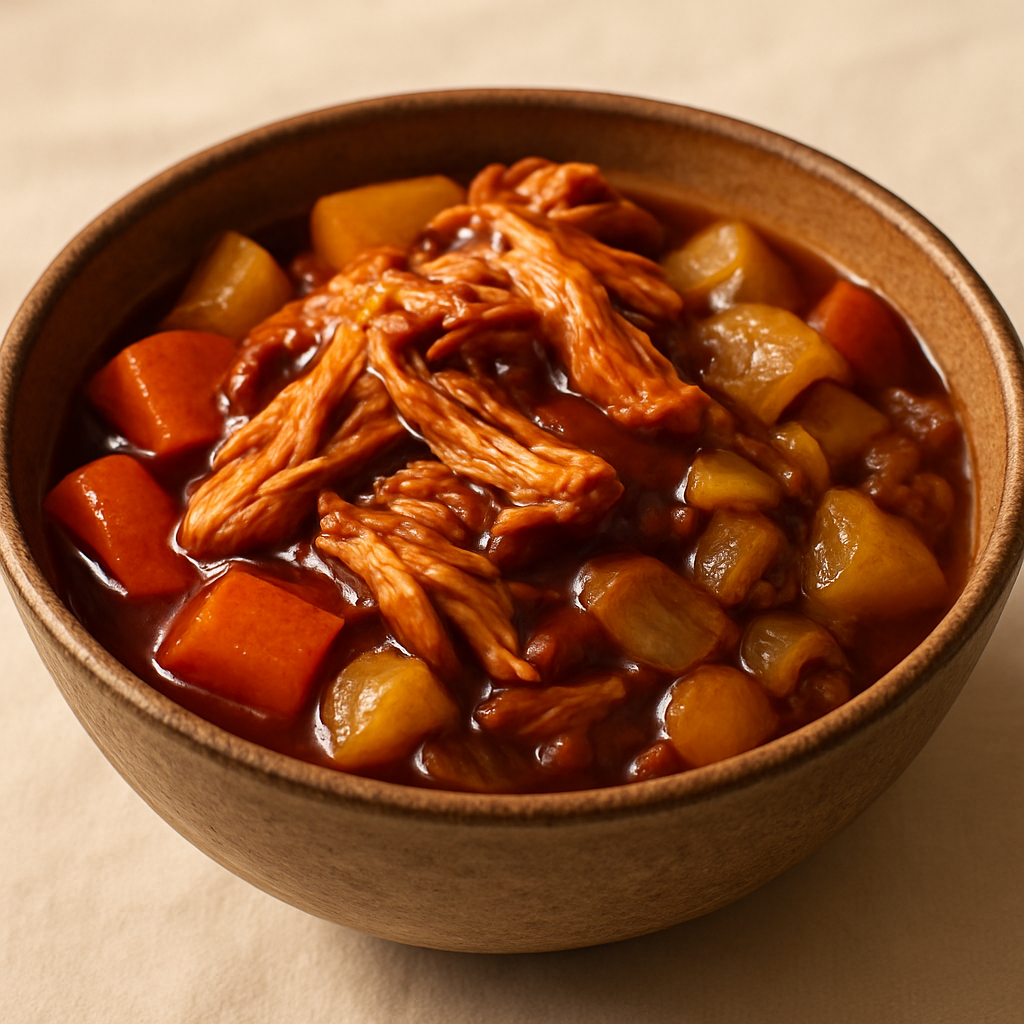 Slow-Cooker BBQ Chicken with Root Vegetables