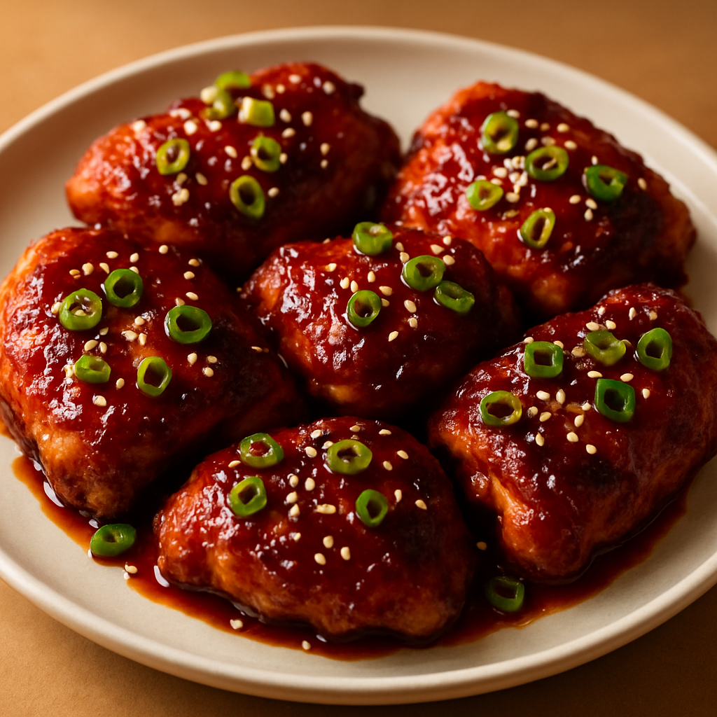 Crispy Baked Korean Gochujang Chicken