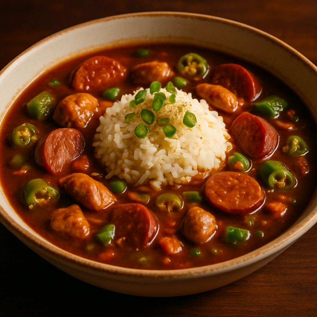 Classic Cajun Chicken and Sausage Gumbo