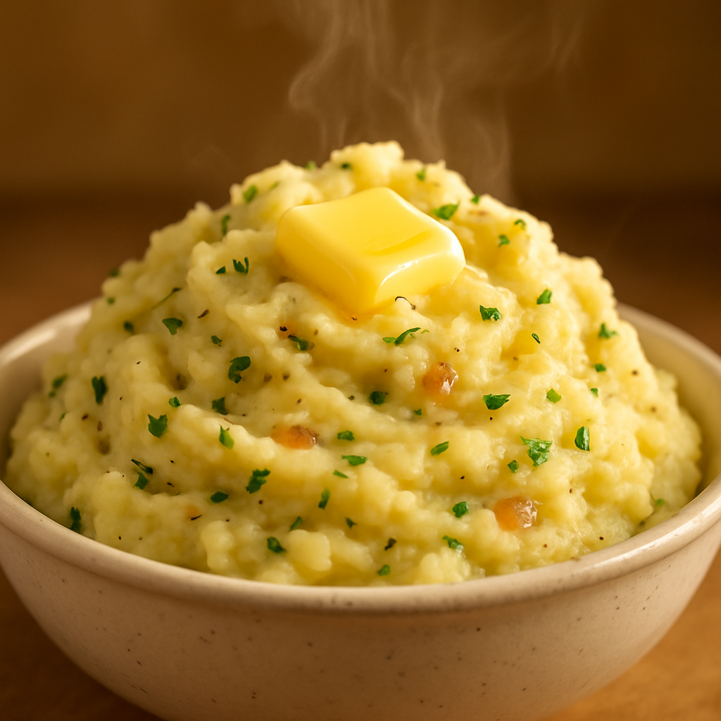 Creamy Garlic and Herb Mashed Potatoes