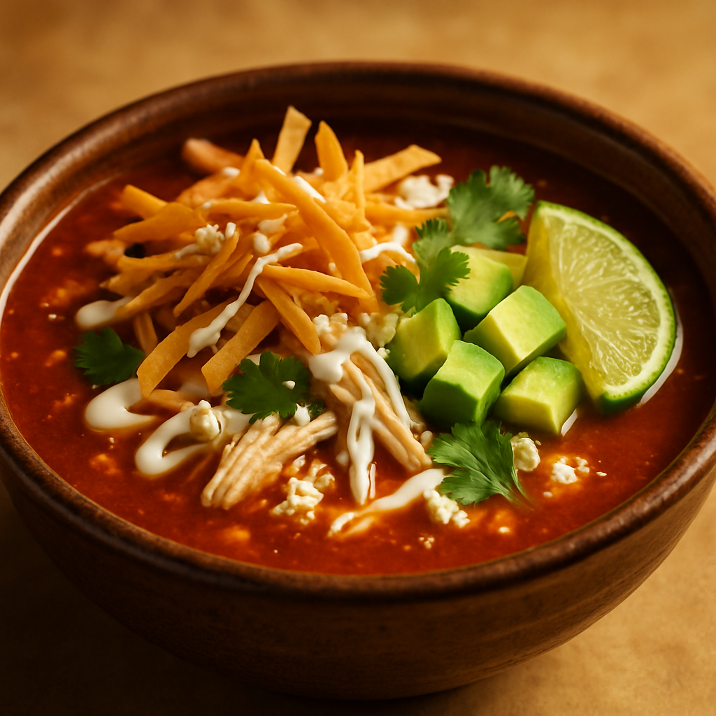 Authentic Mexican Chicken Tortilla Soup