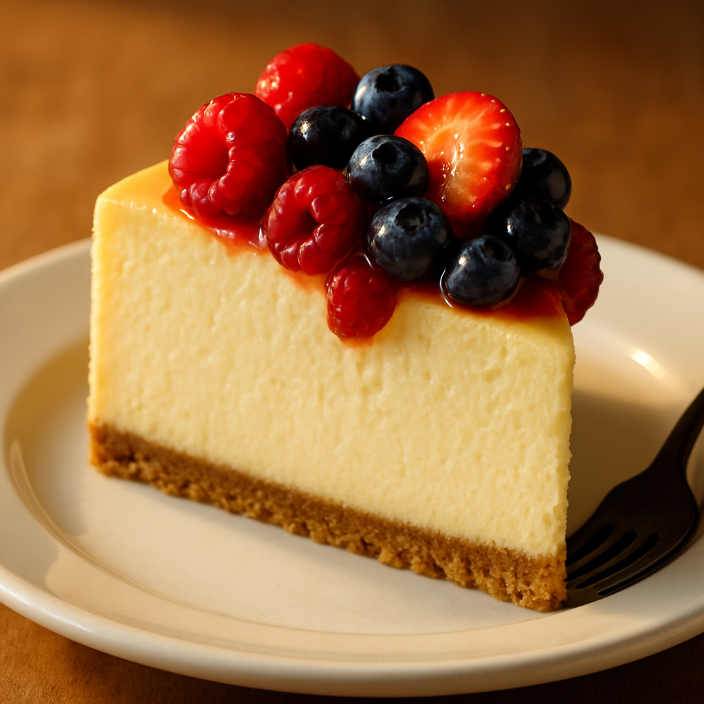 No-Bake Classic Cheesecake with Graham Cracker Crust