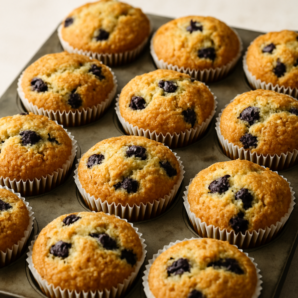 Gluten-Free Blueberry Lemon Muffins