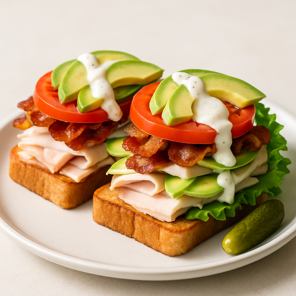 Open-Faced Turkey & Avocado Club