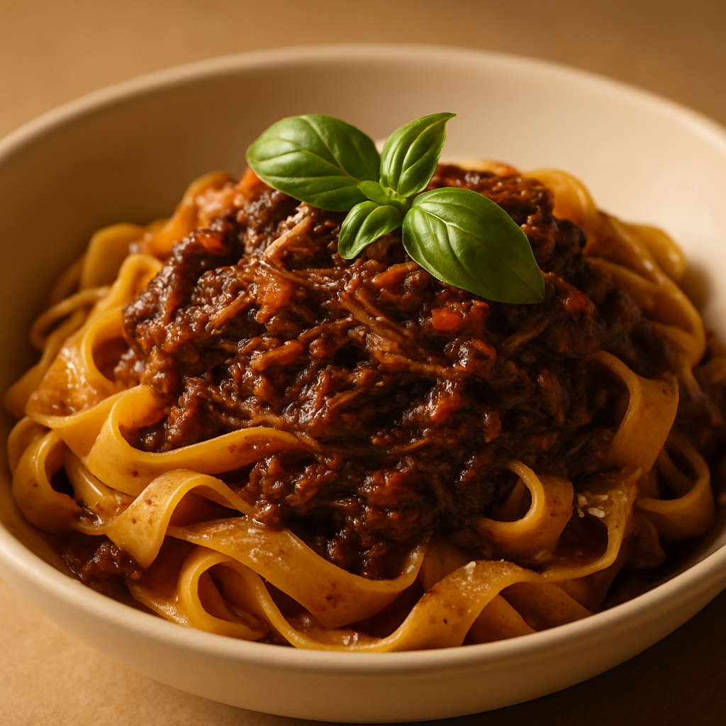 Slow-Simmered Beef Ragù with Red Wine