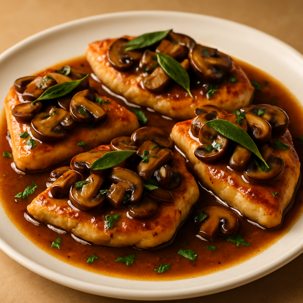 Chicken Marsala with Mushrooms and Sage