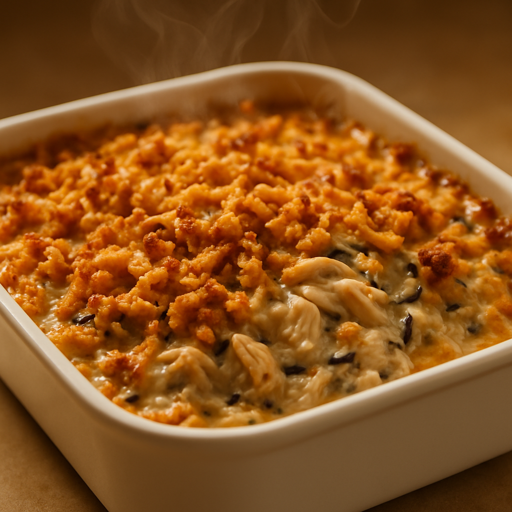 Creamy Chicken and Wild Rice Casserole