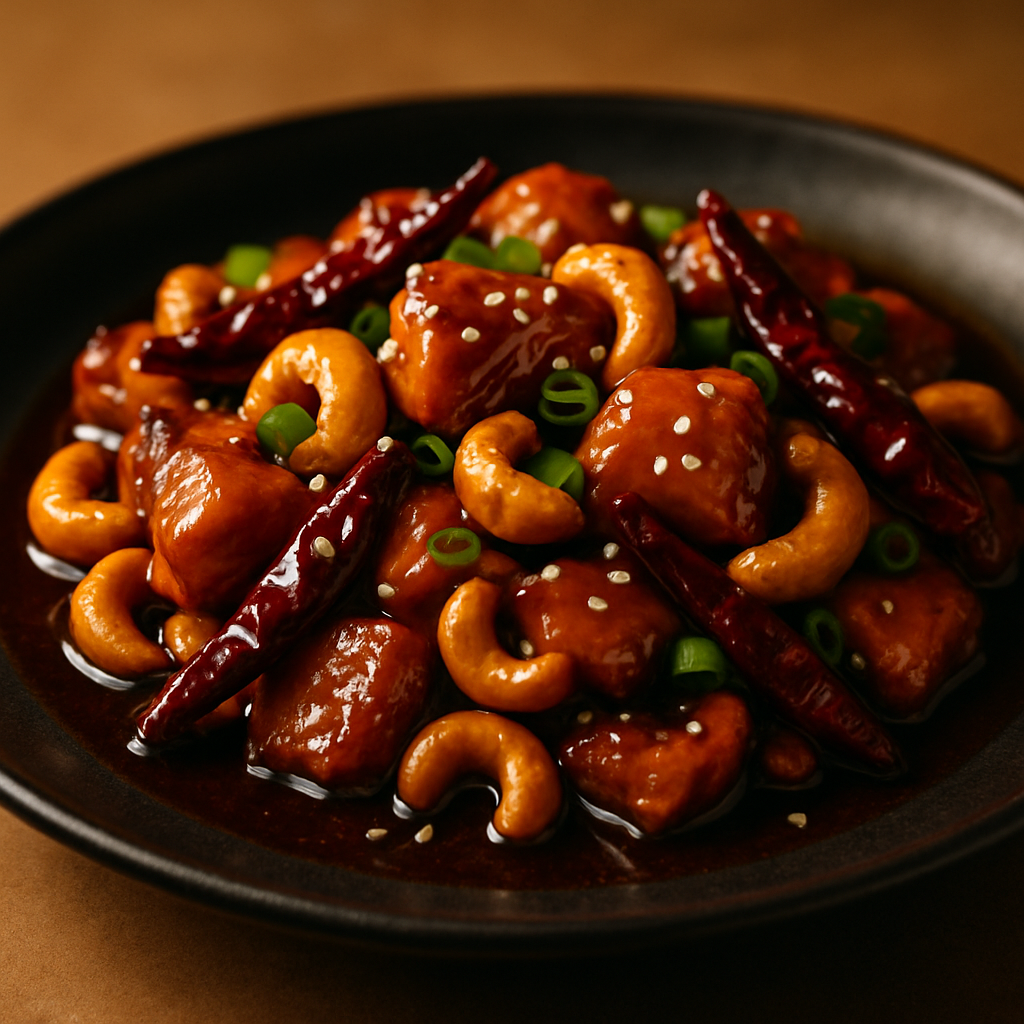 Sichuan Chili Chicken with Cashews
