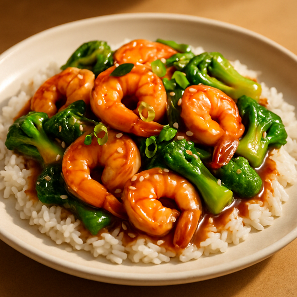 Garlic and Ginger Shrimp Stir-Fry with Bok Choy