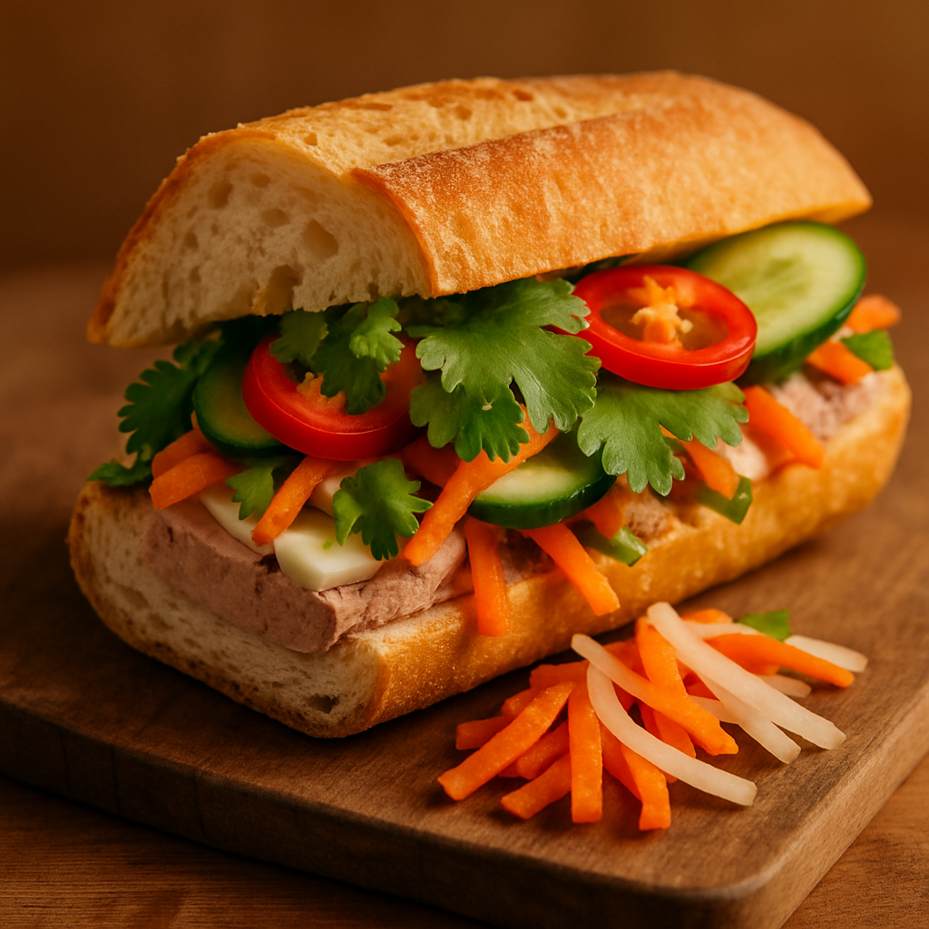 Vietnamese Bánh Mì Sandwich