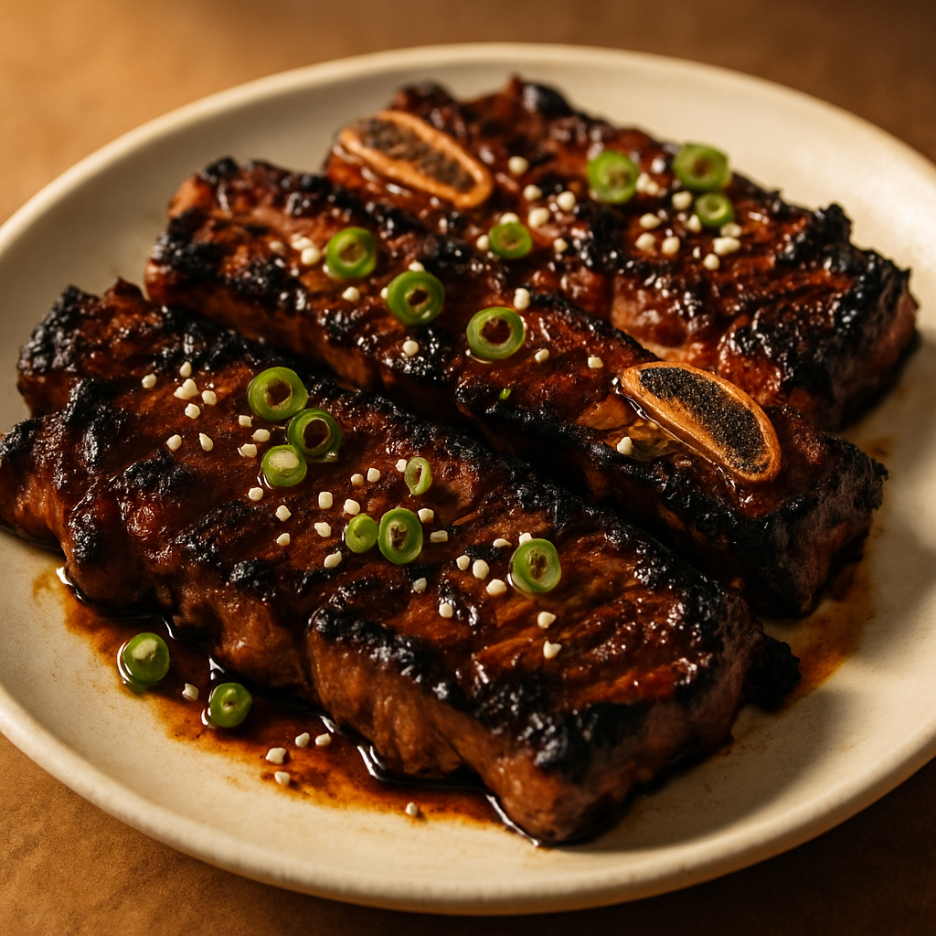 Korean Marinated Beef Short Ribs (Galbi)