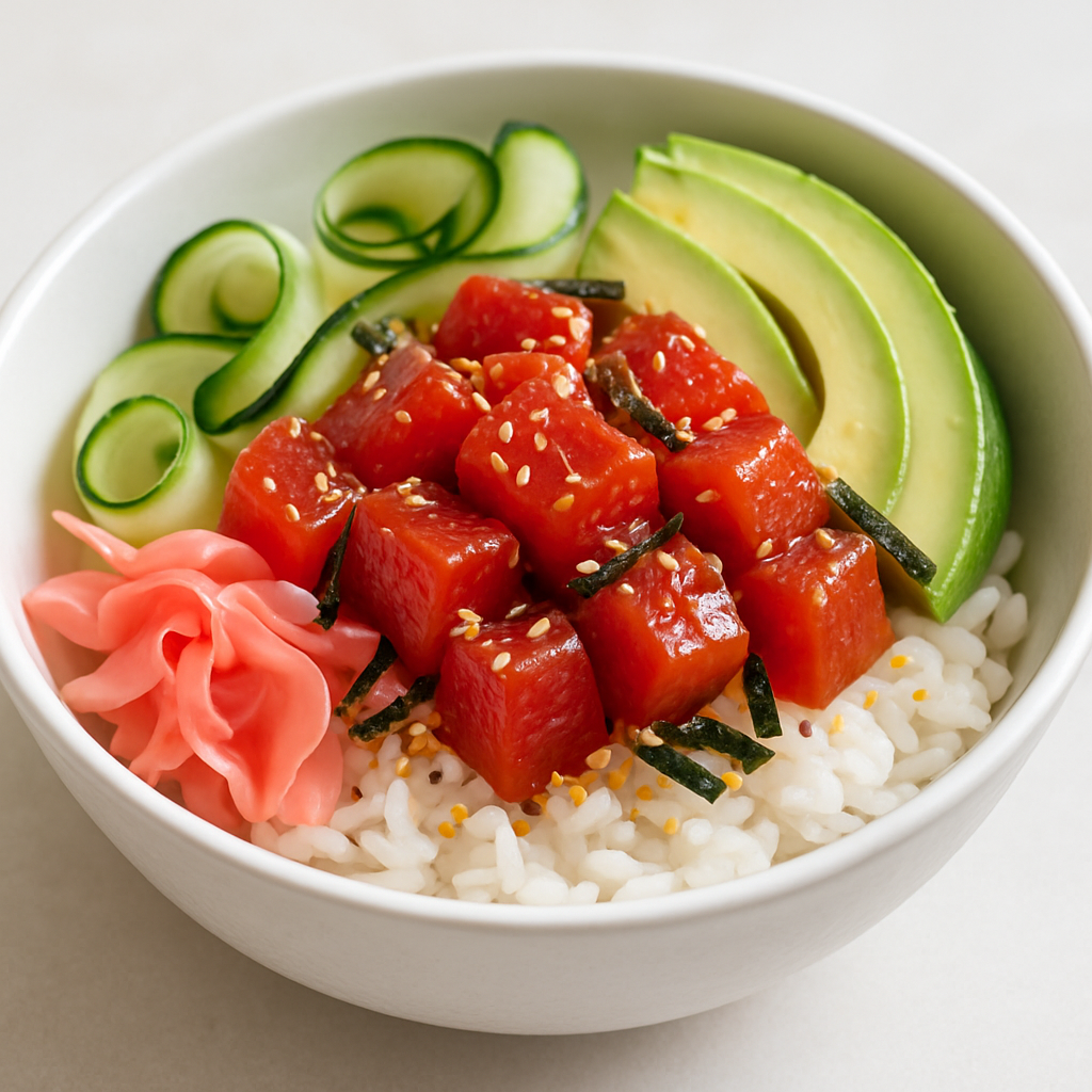 Spicy Tuna & Cucumber Chirashi Bowl