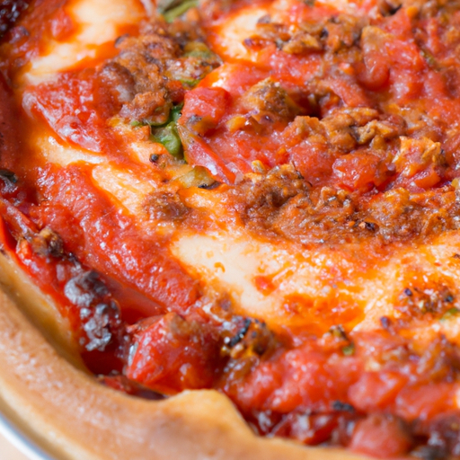 Chicago Style Deep Dish Square Pizza