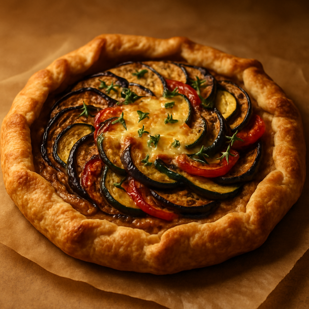 Provençal Vegetable Tart with Herb Pastry Crust