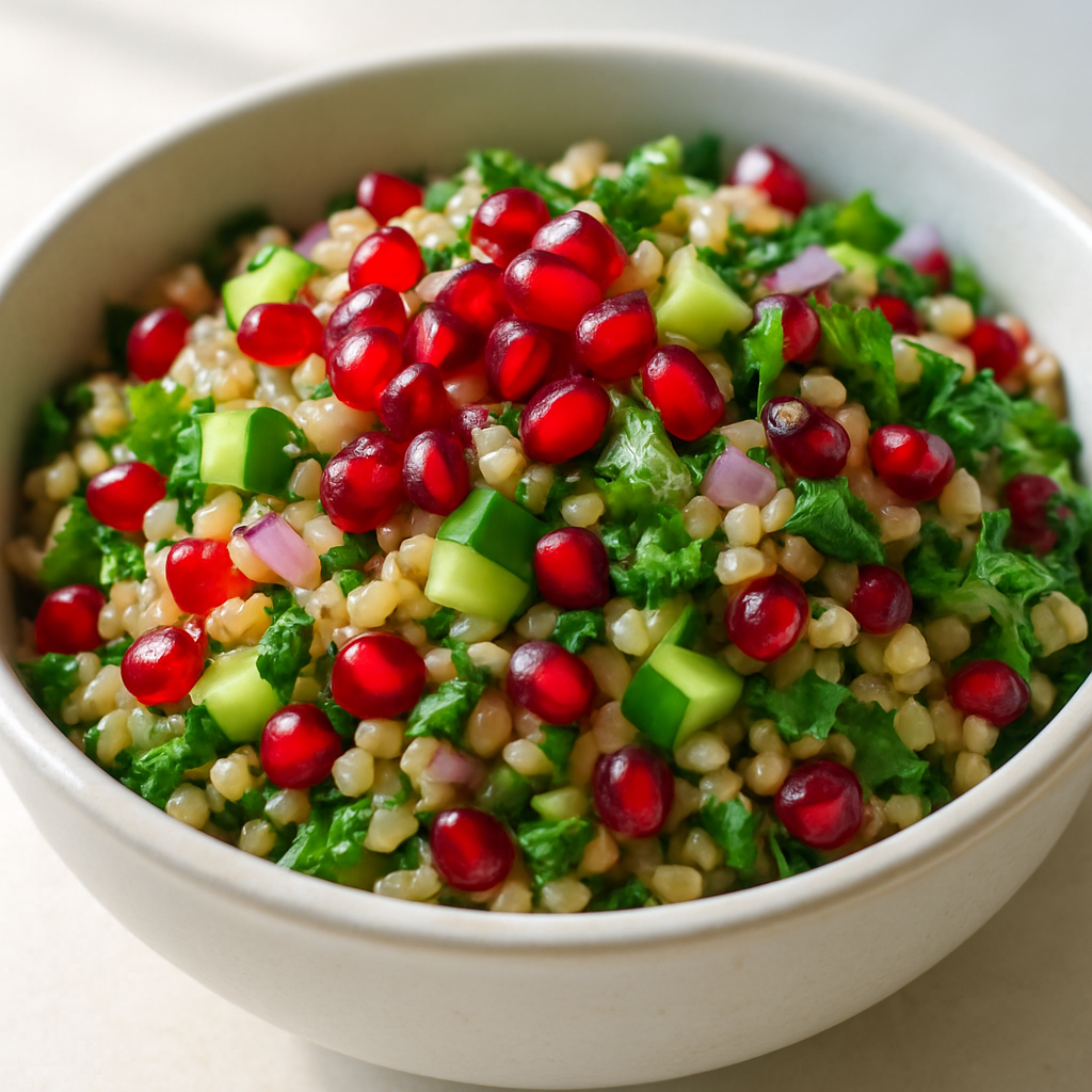 Herbed Farro & Pomegranate Salad