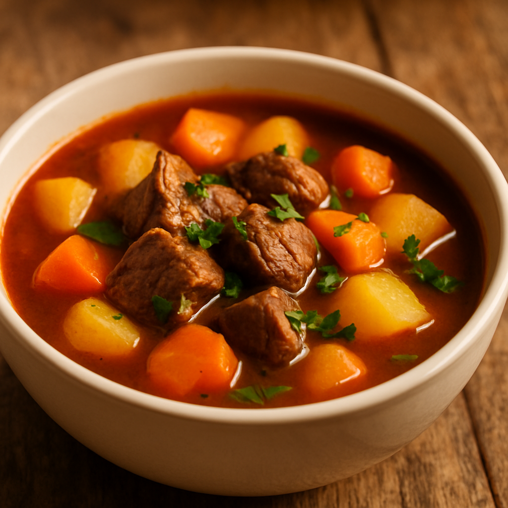 Classic Beef and Root Vegetable Stew Soup