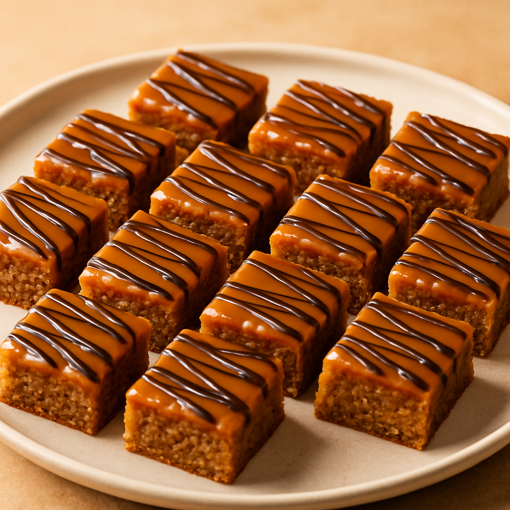Salted Caramel Blondie Bars