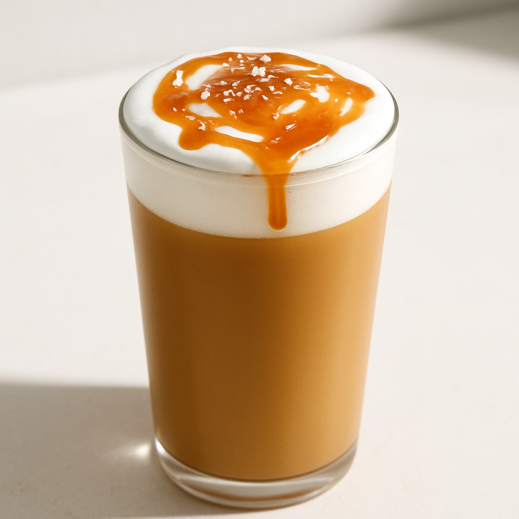 Salted Caramel Cold Brew Latte