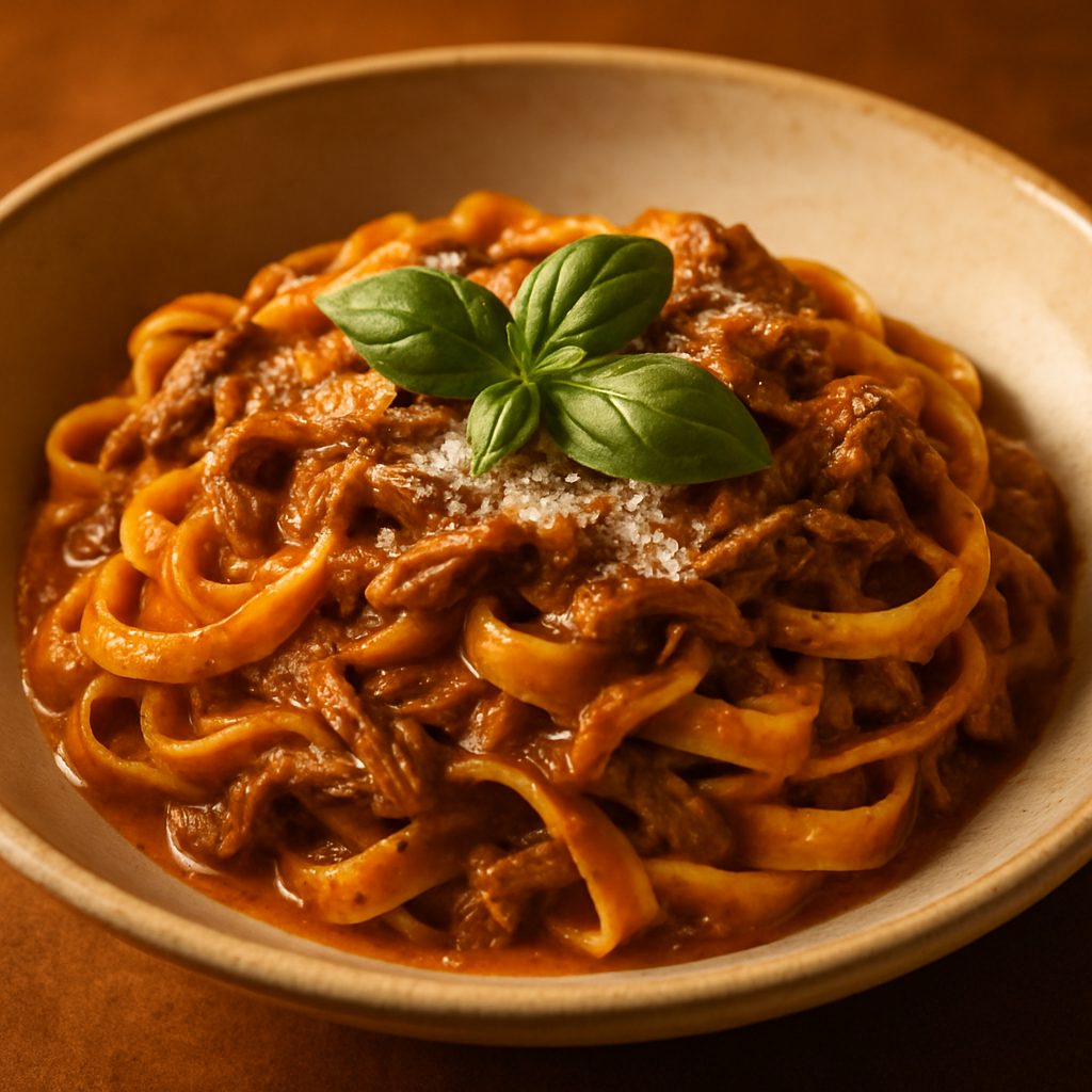 Rich Beef Ragù with Tomato and Cream