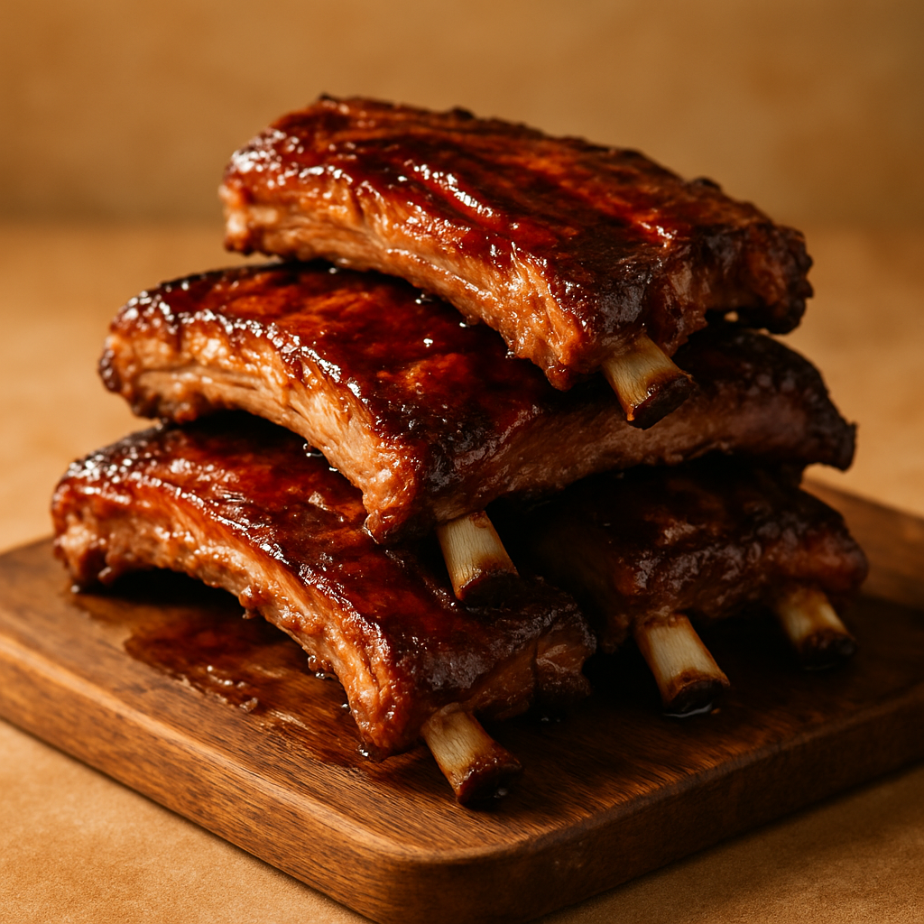 Slow-Cooker Pork Ribs with Tangy Barbecue Sauce