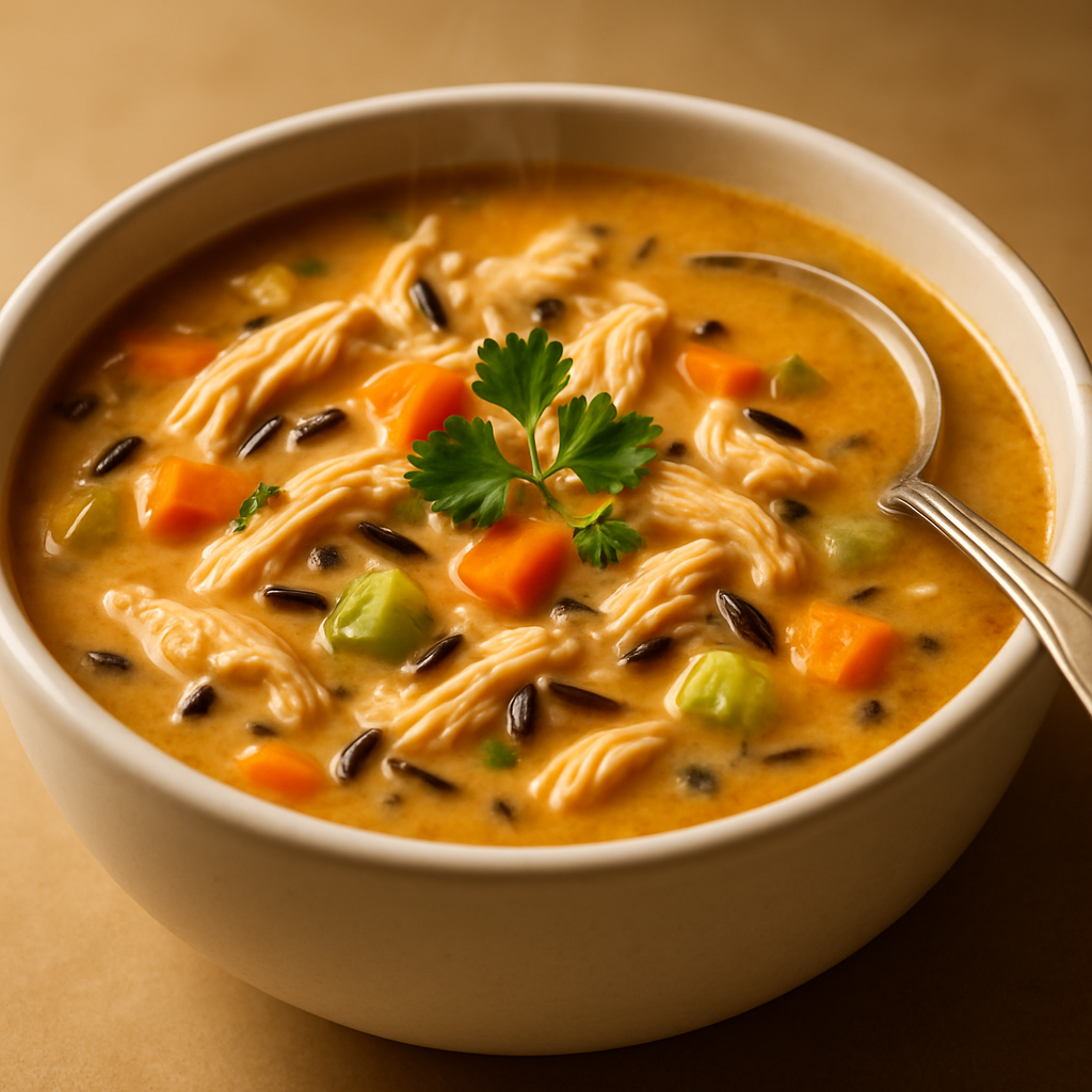 Slow-Cooker Chicken and Wild Rice Soup