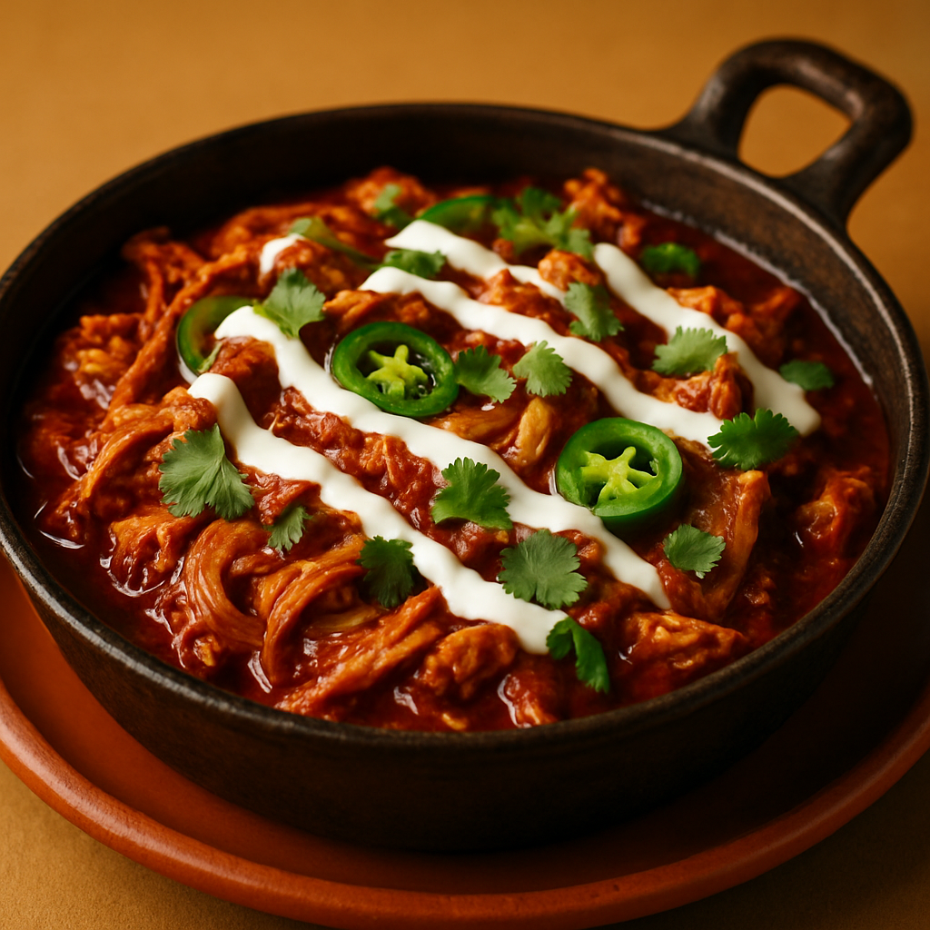 Skillet Chicken Tinga with Chipotle and Tomato