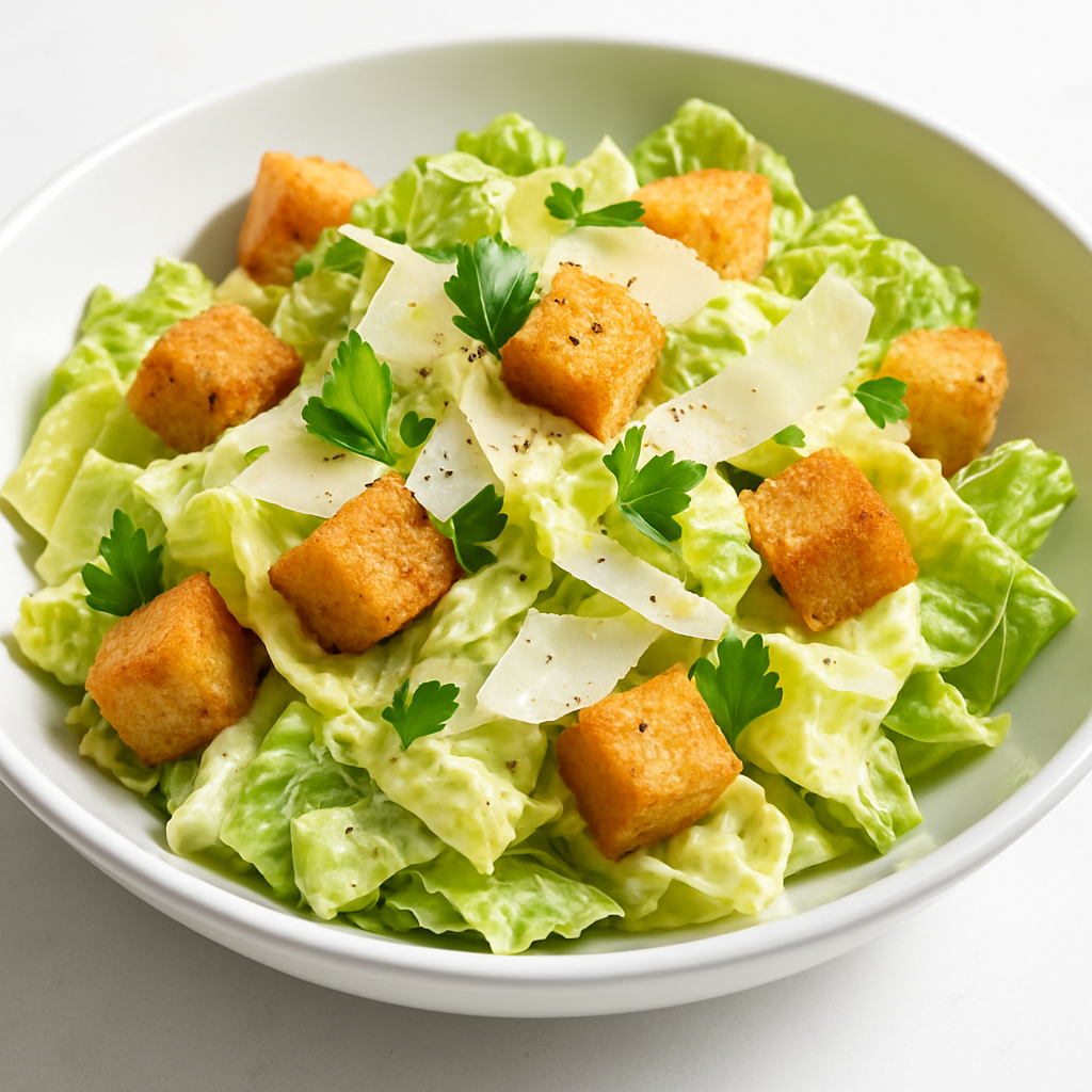 Classic Gluten-Free Caesar Salad with Herb Crouton Alternative