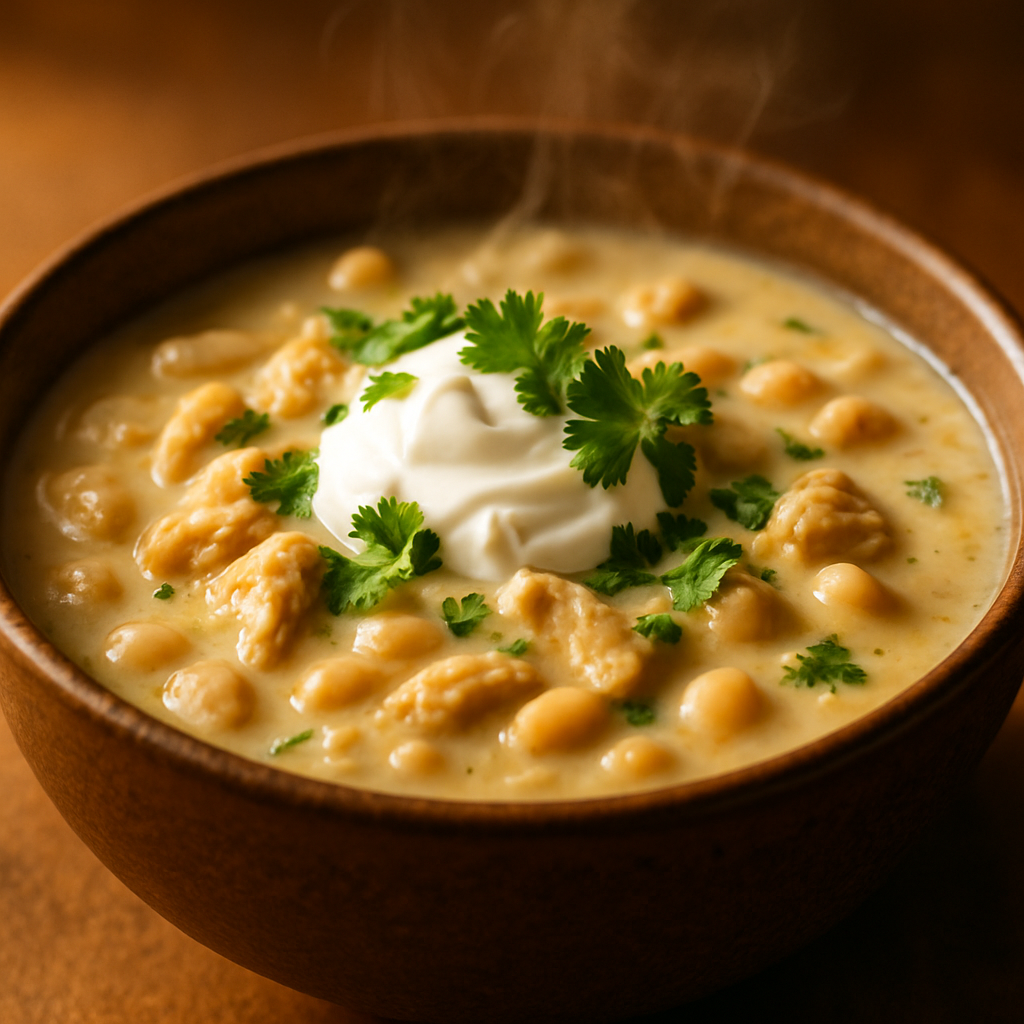 Slow-Cooker White Bean and Chicken Chili