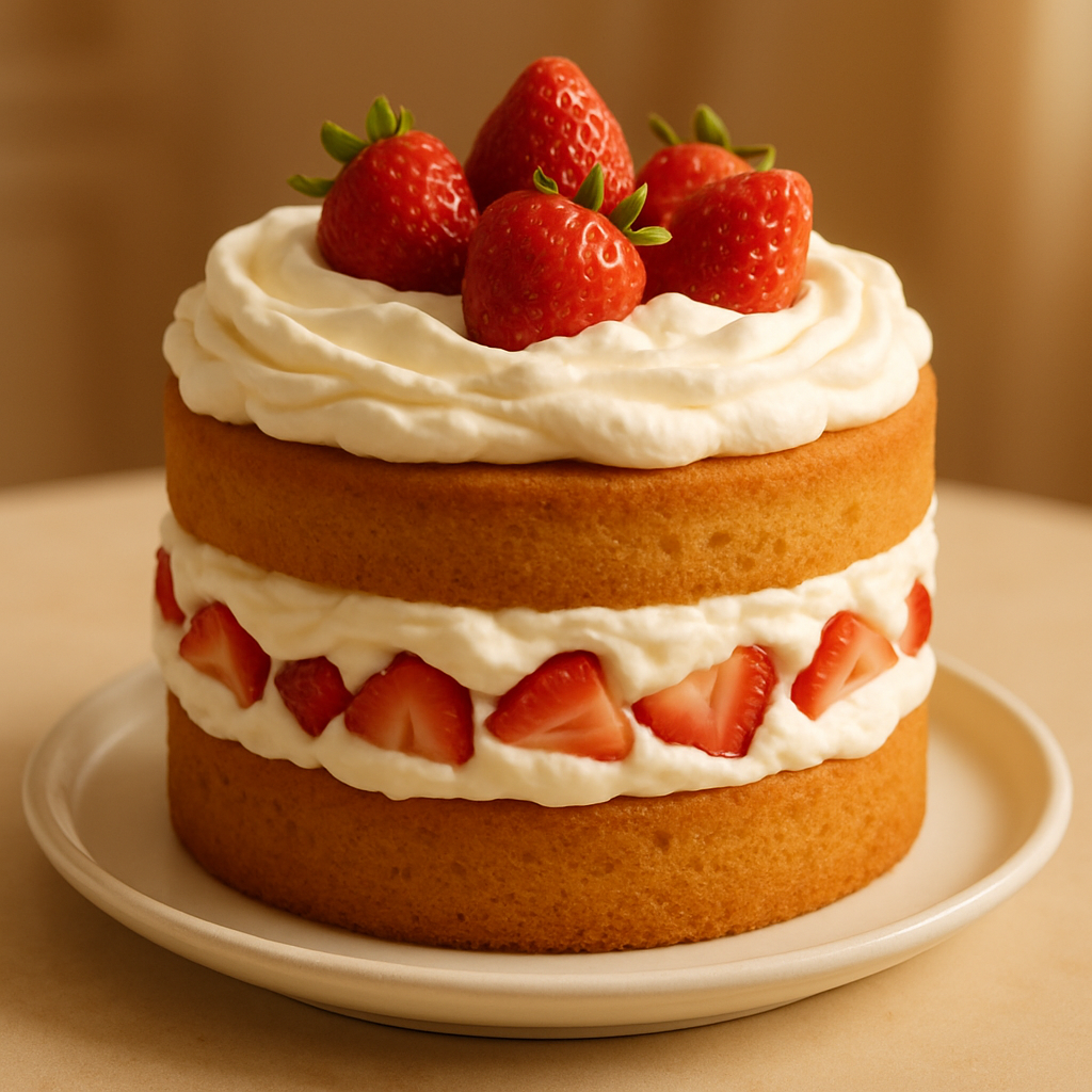 Strawberry Shortcake Layer Cake