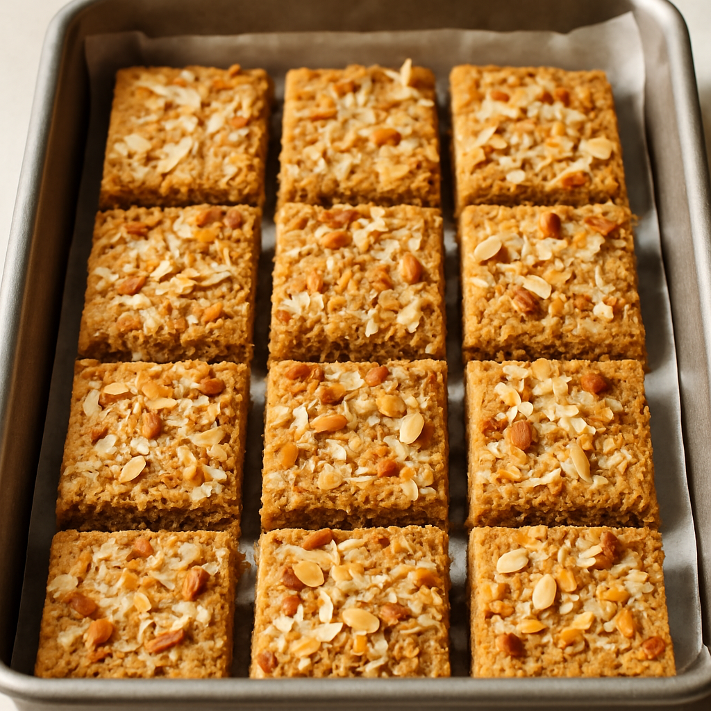 Toasted Coconut and Almond Energy Bars