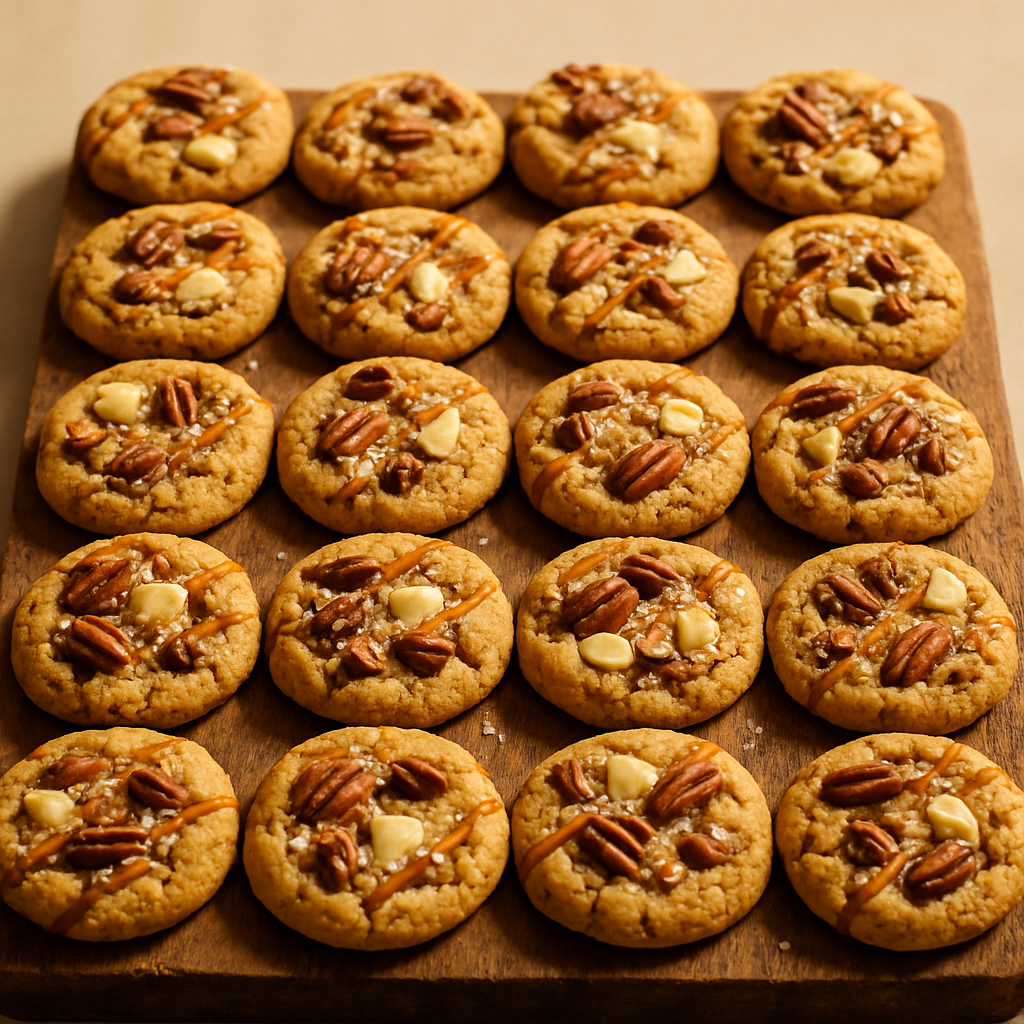 Salted Caramel White Chocolate Chunk Cookies