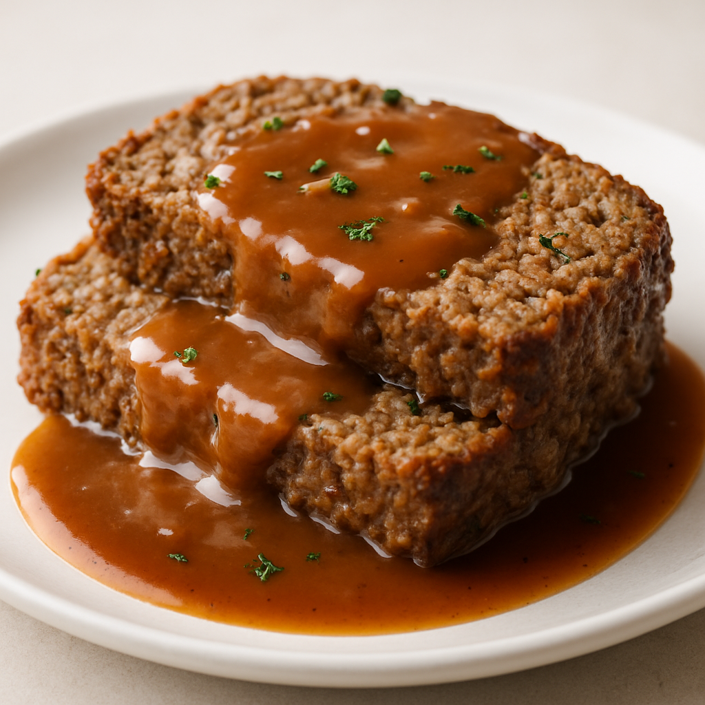 Classic Meatloaf with Rich Pan Gravy
