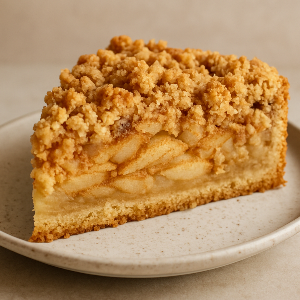 Classic Apple Cake with Cinnamon and Streusel