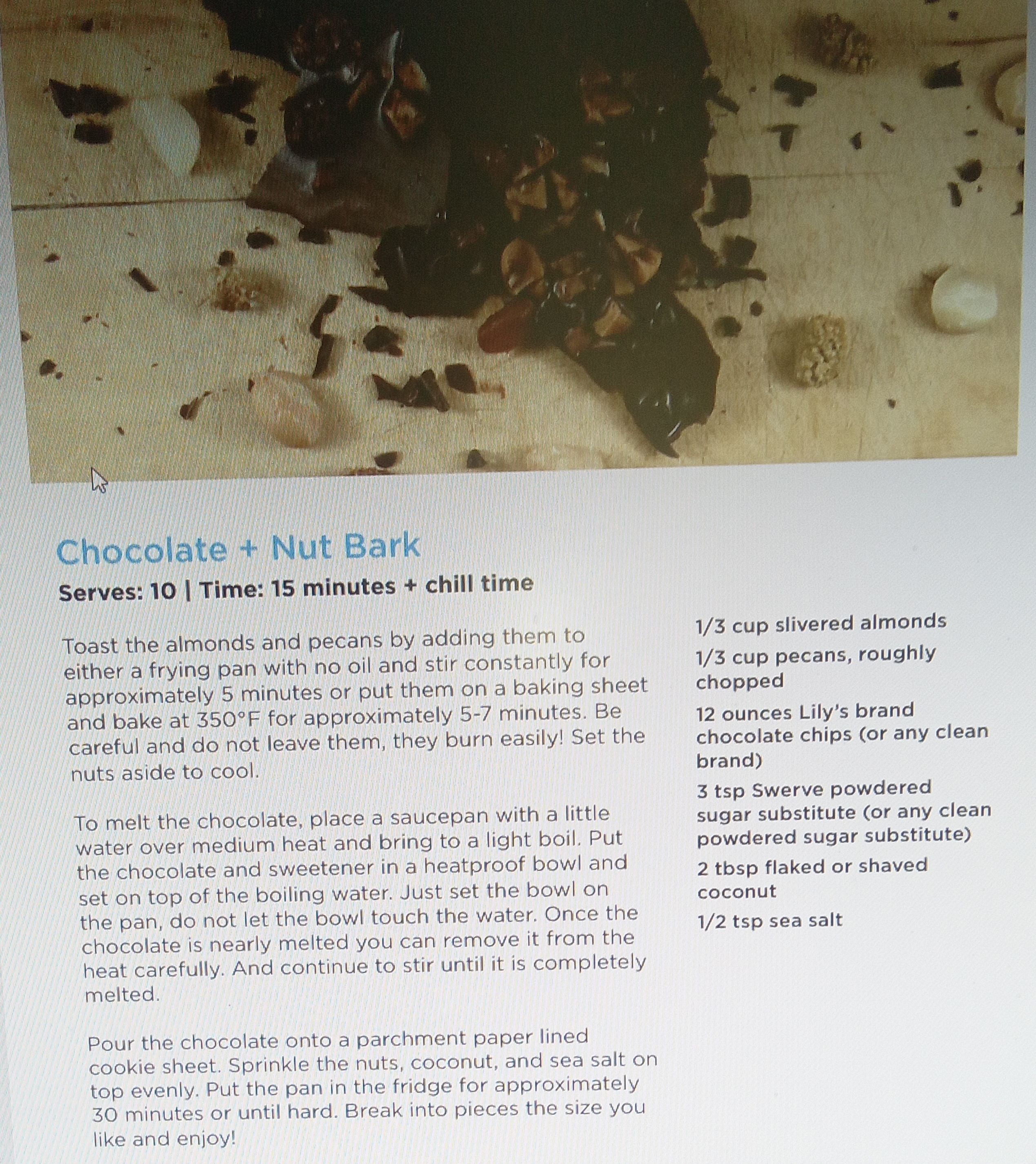 Chocolate + Nut Bark