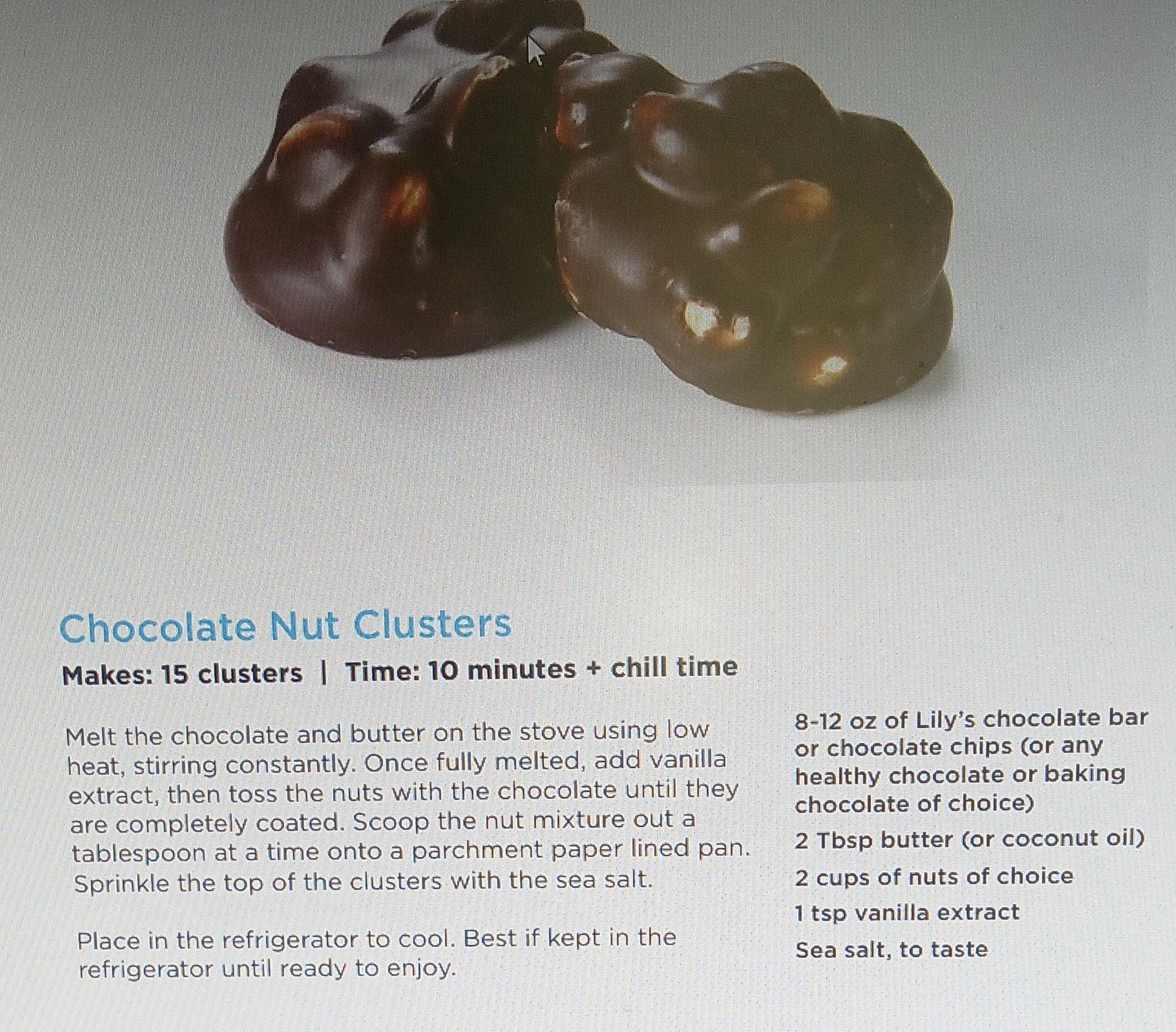 Chocolate Nut Clusters